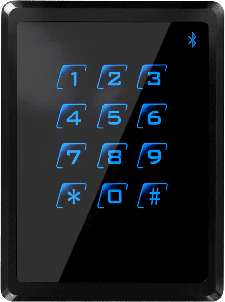 BLUE-D Bluetooth Reader, OSDP, Keypad