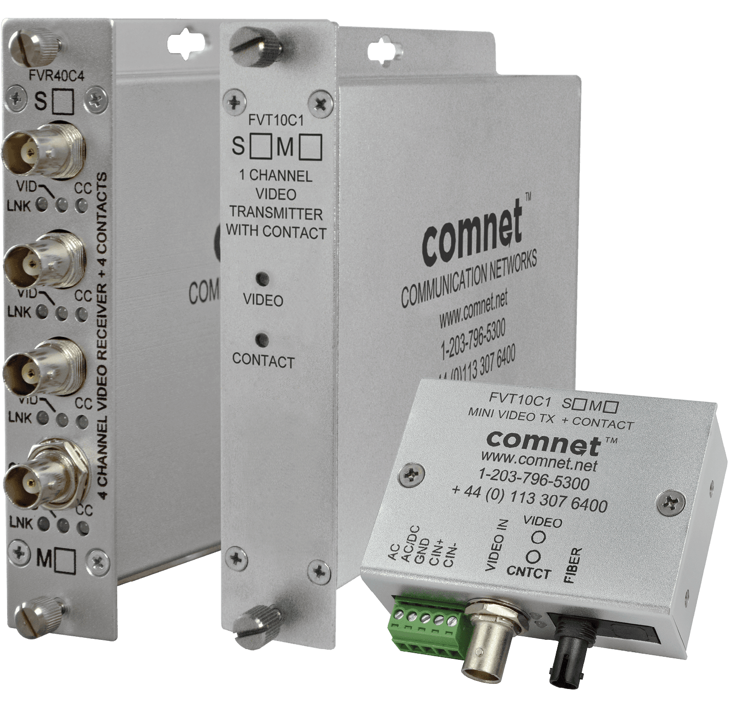 VIDEO RECEIVER + CONTACTMM, 1 FIBER